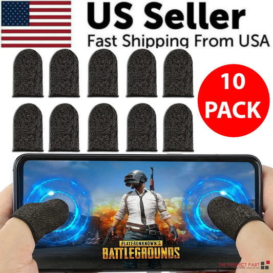 10 Pcs Screen PUBG Gaming Finger Sleeve Game Controller Mobile Sweatproof Gloves - Rieworkes