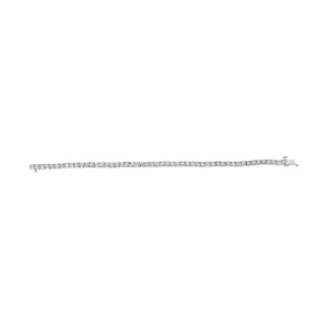 10K White Gold 1/2 Cttw Real Diamond Illusion - Set Miracle Plate Tennis Bracelet (I - J Color, SI2 - I1 Clarity) - Size 7.5" - Rieworkes
