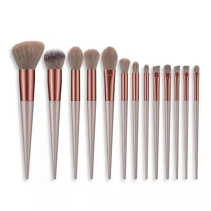 13Pcs A Set Soft Fluffy Makeup Brushes For Cosmetics Foundation Blush Powder Eyeshadow Kabuki Blending Makeup Brush Beauty Tools - Rieworkes