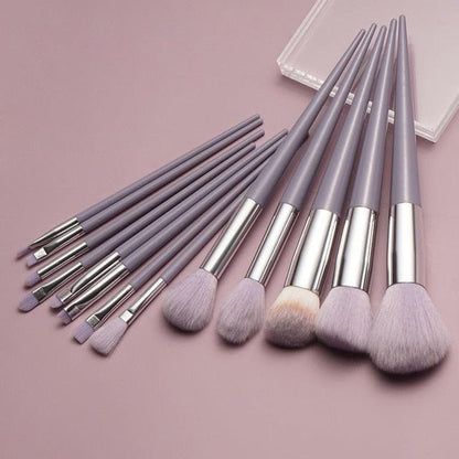 13Pcs A Set Soft Fluffy Makeup Brushes For Cosmetics Foundation Blush Powder Eyeshadow Kabuki Blending Makeup Brush Beauty Tools - Rieworkes