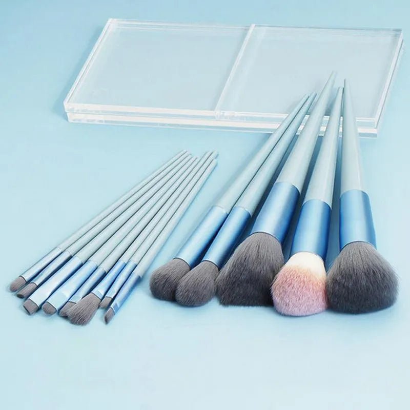 13Pcs A Set Soft Fluffy Makeup Brushes For Cosmetics Foundation Blush Powder Eyeshadow Kabuki Blending Makeup Brush Beauty Tools - Rieworkes