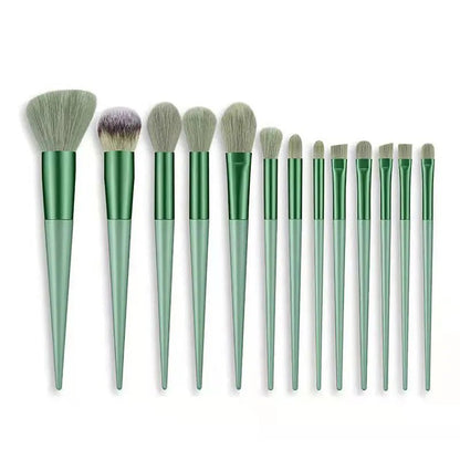 13Pcs A Set Soft Fluffy Makeup Brushes For Cosmetics Foundation Blush Powder Eyeshadow Kabuki Blending Makeup Brush Beauty Tools - Rieworkes