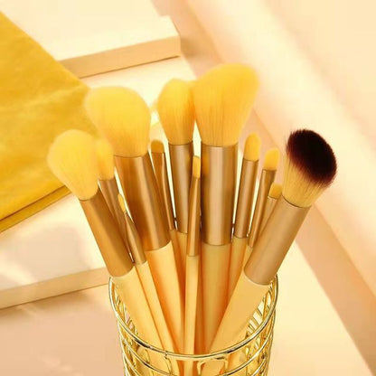 13Pcs A Set Soft Fluffy Makeup Brushes For Cosmetics Foundation Blush Powder Eyeshadow Kabuki Blending Makeup Brush Beauty Tools - Rieworkes