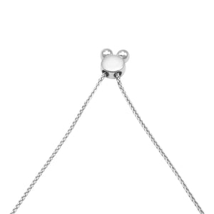 14K White Gold 3/4 Cttw Round Diamond Adjustable 7" to 9.5" Inch Bolo Link Bracelet (I - J Color, I1 - I2 Clarity) - Rieworkes