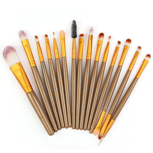 15 Pieces Makeup Brush Set - Rieworkes