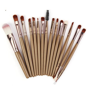 15 Pieces Makeup Brush Set - Rieworkes