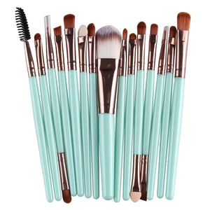 15 Pieces Makeup Brush Set - Rieworkes