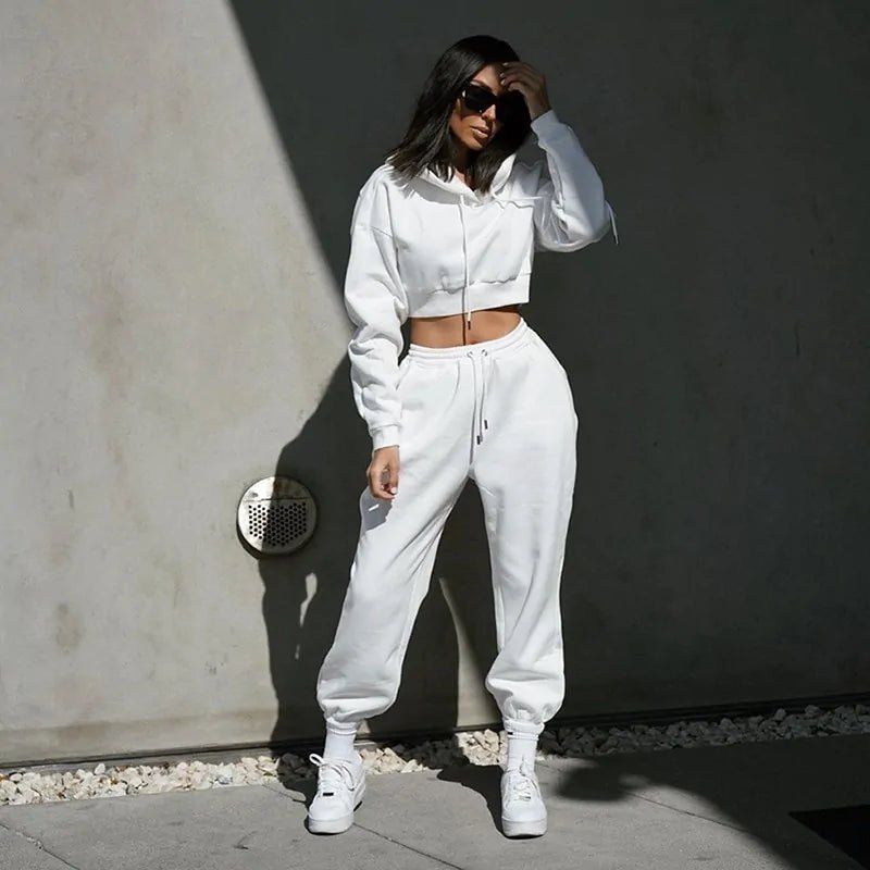 2 Piece Set Sweatsuits Women's Sweatshirt and Sweatpants - Rieworkes