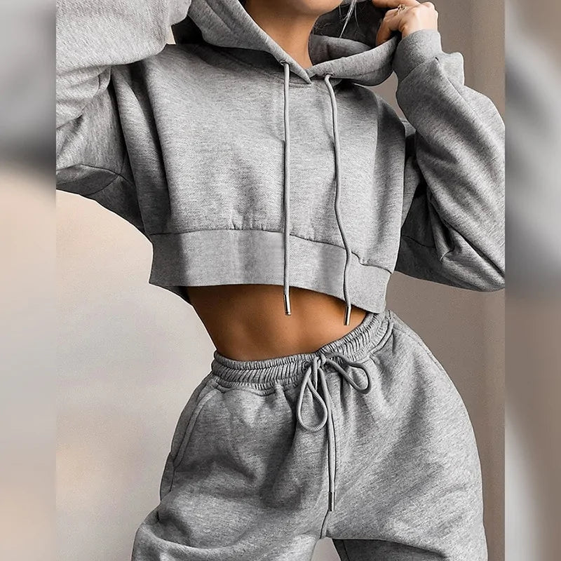 2 Piece Set Sweatsuits Women's Sweatshirt and Sweatpants - Rieworkes