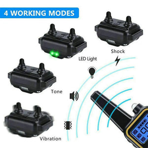 3000 FT Dog Training US Collar Rechargeable Remote Shock PET Waterproof Trainer - Rieworkes