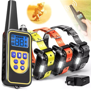 3000 FT Dog Training US Collar Rechargeable Remote Shock PET Waterproof Trainer - Rieworkes