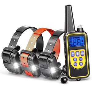 3000 FT Dog Training US Collar Rechargeable Remote Shock PET Waterproof Trainer - Rieworkes