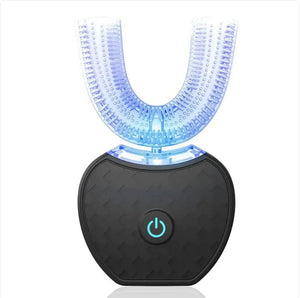 360° Automatic Electric Toothbrush, Waterproof U - Shape with Blue Light Whitening & USB Charging - Rieworkes