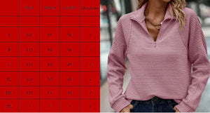 Loose Snake Bone Pattern Stand Collar Women's Sweater