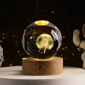 3D Night Crystal Ball - Rieworkes
