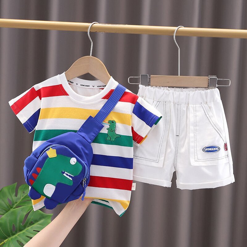 3Pcs/Sets Infant Casual Dinosaur Shirt Shorts - Rieworkes