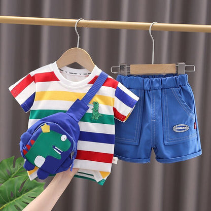 3Pcs/Sets Infant Casual Dinosaur Shirt Shorts - Rieworkes