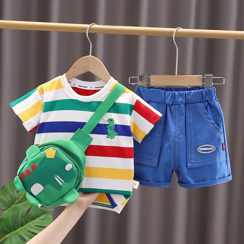 3Pcs/Sets Infant Casual Dinosaur Shirt Shorts - Rieworkes