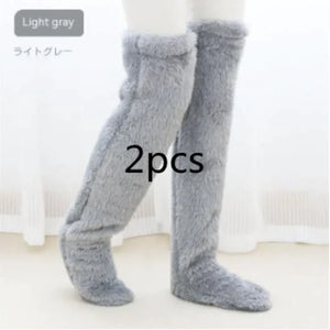 Fuzzy Over Knee High Winter Warm Socks