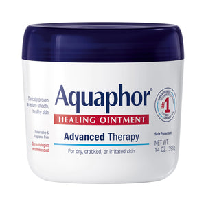 Aquaphor Healing Ointment, Advanced Therapy Skin Protectant, Dry Skin Body Moisturizer, Multi-Purpose Healing Ointment, for Dry, Cracked Skin & Minor Cuts & Burns, 14 Oz Jar