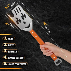 5 - in - 1 Stainless Steel BBQ Tool - Rieworkes