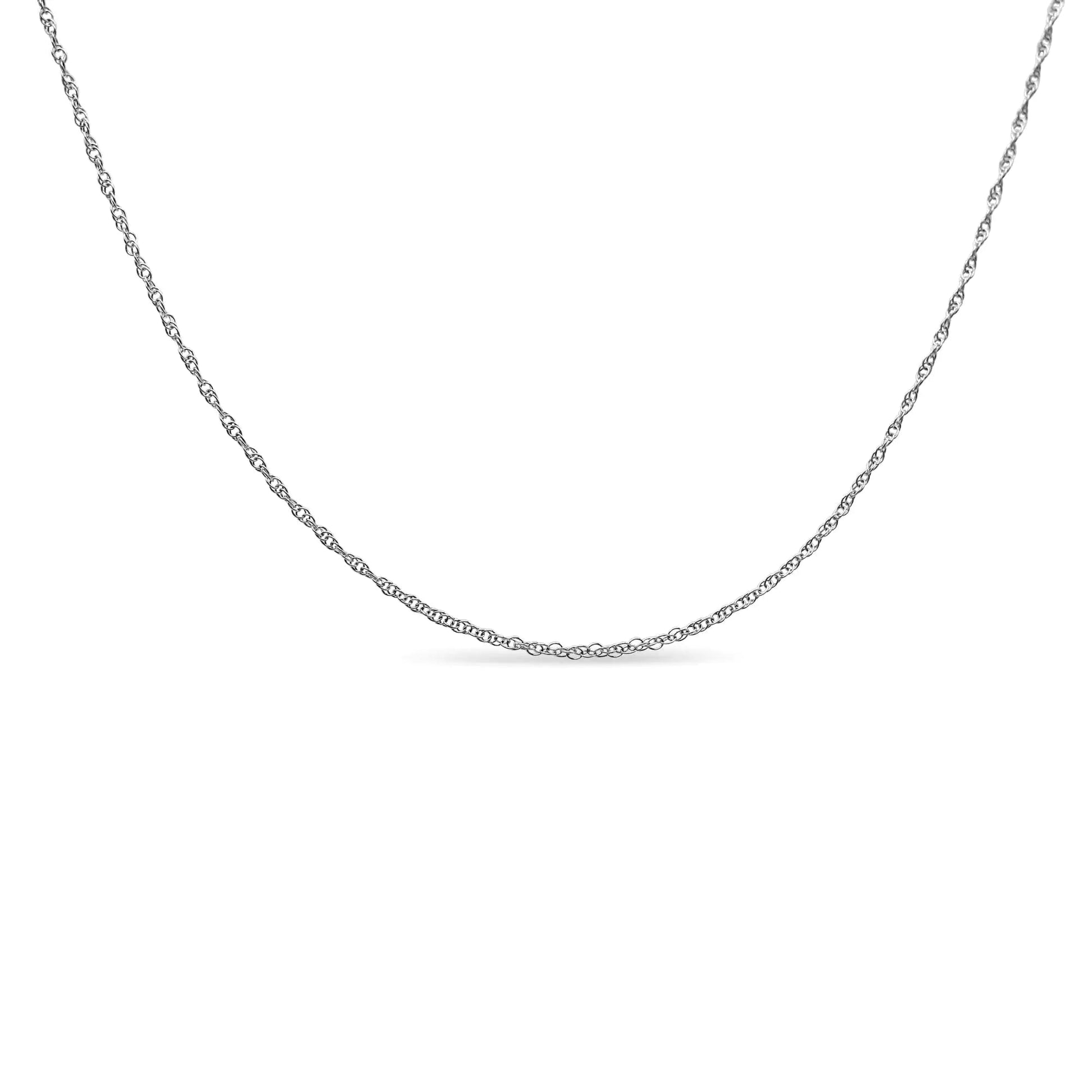 .925 Sterling Silver 1/10 Cttw Diamond Lock Pendant 18" Necklace (H - I Color, I1 - I2 Clarity) - Rieworkes