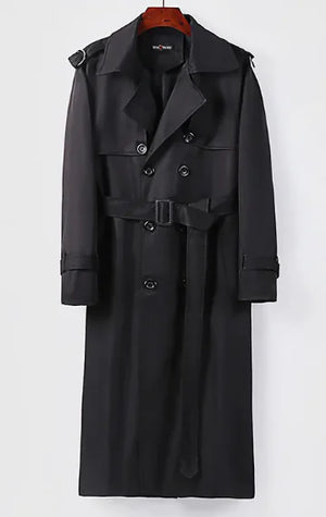 Over-the-Knee Plus Size Trench Coat