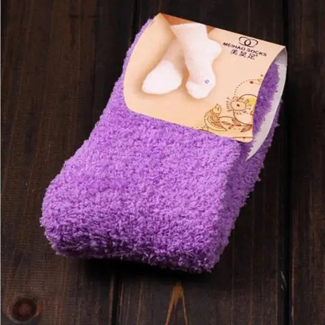 Women's Bed Socks Pure Color