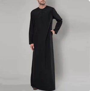 Men's Islamic Long Sleeve Kurta Robe