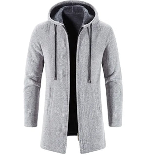 Men's All-Season Fleece-Lined Trend Cardigan – Versatile and Stylish