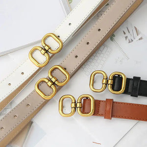 Elegant Leather Designer Belt for Women