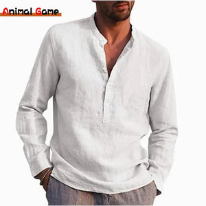 Linen Long Sleeve T-Shirt