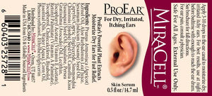 Miracell ProEar, Ear Drops for Itchy Ears, Clogged Ears, Irritated Ears, Dry Ears. All Natural Ear Oil for, Babies, Kids, Adults, and Dogs 0.5oz