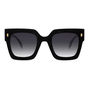 SOJOS Vintage Oversized Square Sunglasses for Women,Retro Womens Luxury Big Sun Glasses UV400 Protection SJ2194 Black