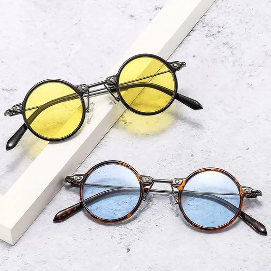 ZLY 2022 New Fashion Round Sunglasses Women Men PC Lens