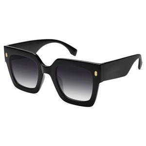 SOJOS Vintage Oversized Square Sunglasses for Women,Retro Womens Luxury Big Sun Glasses UV400 Protection SJ2194 Black
