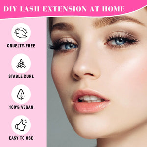 TDANCE Lash Clusters DIY Eyelash Extensions 280 Pcs 40D+50D Cluster Lashes C D Curl Individual Lashes Cluster Reusable Soft & Comfortable DIY Lash Extensions at Home(40D+50D,C Curl,16-20mm) 40D+50D-Long-C