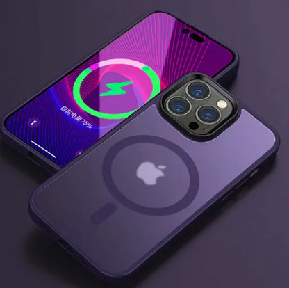 Luxury Magnetic Wireless Charging Case for iPhone