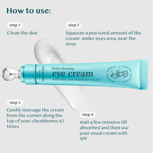 Under Eye Cream for Dark Circles and Puffiness - Caffeine Eye Cream Anti Aging Brightener With Niacinamide, Squalane, Peptide Complex, Korean Skin Care Formula - Massage Zinc Roller - Puffy Eyes 0.7 Fl Oz (Pack of 1)