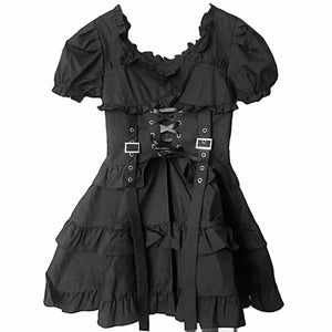 Gothic Women Black Dress