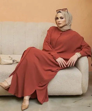 Abaya Long Sleeve Dress for Muslim - Rieworkes