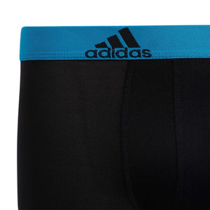 adidas Kids - Boy's Performance Boxer Briefs Underwear (4 - Pack) Large Black/Solar Blue/Semi Solar Slime Green - Rieworkes