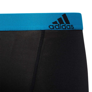 adidas Kids - Boy's Performance Boxer Briefs Underwear (4 - Pack) Large Black/Solar Blue/Semi Solar Slime Green - Rieworkes