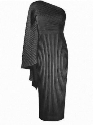 Asymmetrical Pleated Dress - Rieworkes