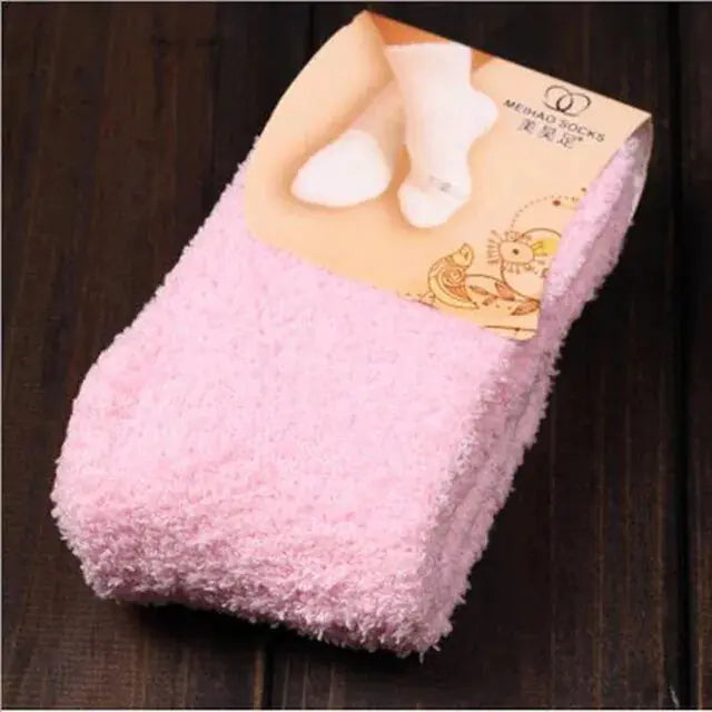 Women's Bed Socks Pure Color