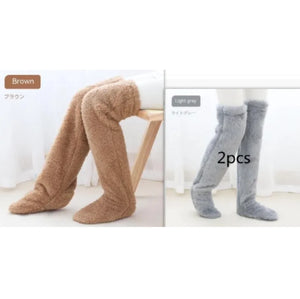 Fuzzy Over Knee High Winter Warm Socks