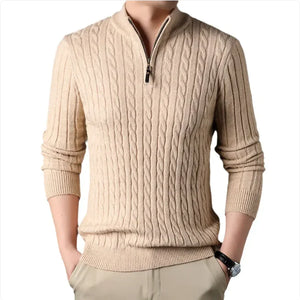 Men's Relaxed Fit Knit Sweater Jacket