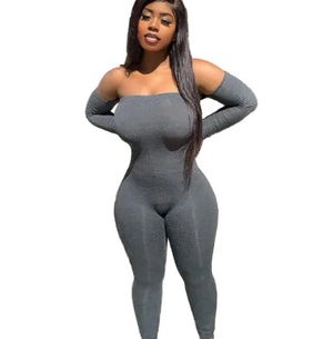 Women Strapless Bodycon Jumpsuit