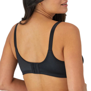 Bali Women's Double Support Wireless Bra,Comfortsoft Full Coverage Wirefree Bra,Df3820 42DD Black