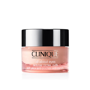 Clinique All About Eyes Lightweight Eye Cream With Vitamin C | Hydrating, Brightening, Depuffing + Dark Circle Reducing, Mini Travel Size, 0.5 fl. oz. 0.5 Fl Oz (Pack of 1)